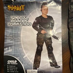 Special forces commando Halloween costume boys size small 4-6